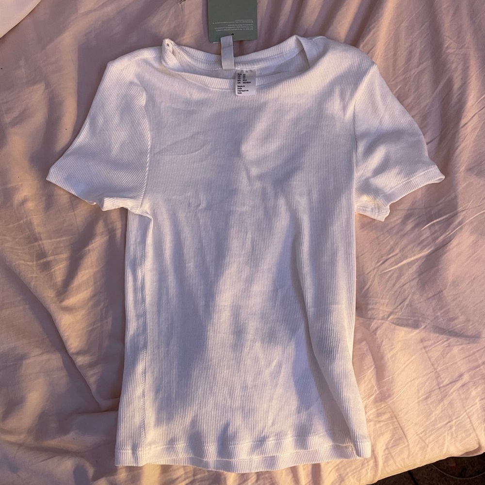 Divided White Short Sleeve Tee